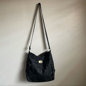 GUC ROXY Large Black Crossbody Purse Bag